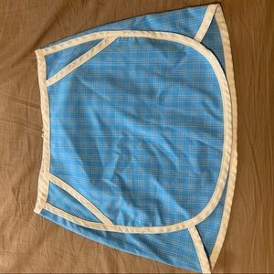 Blue and cream urban outfitters plaid mini skirt